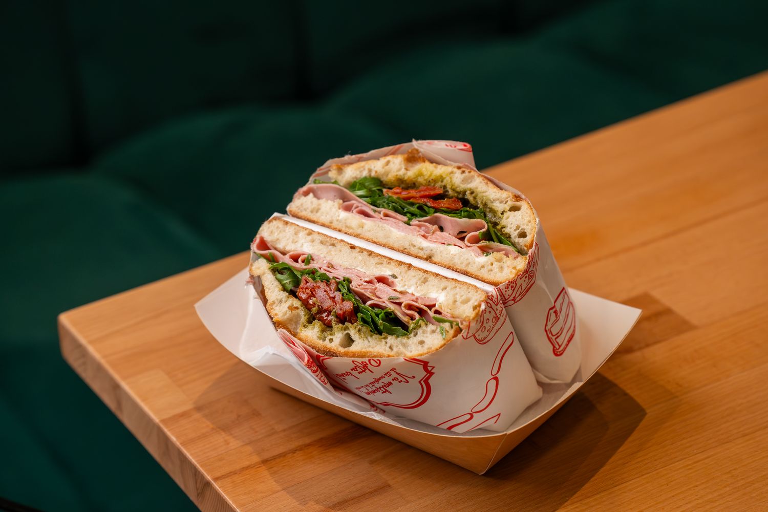 Panini cu mortadella la TANTO, Râmnicu Vâlcea